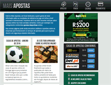 Tablet Screenshot of maisapostas.com